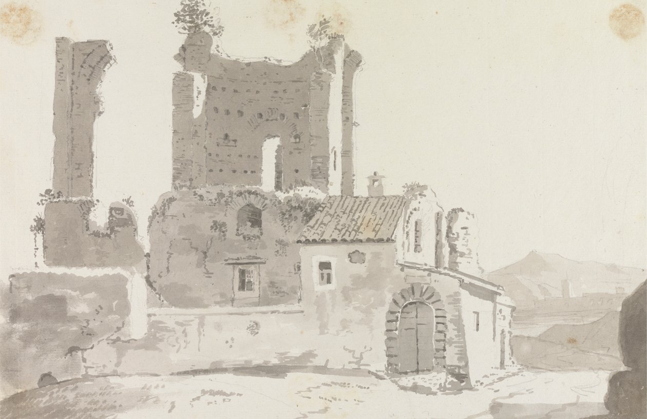 Ruinas fuera de Roma | Impresión de arte