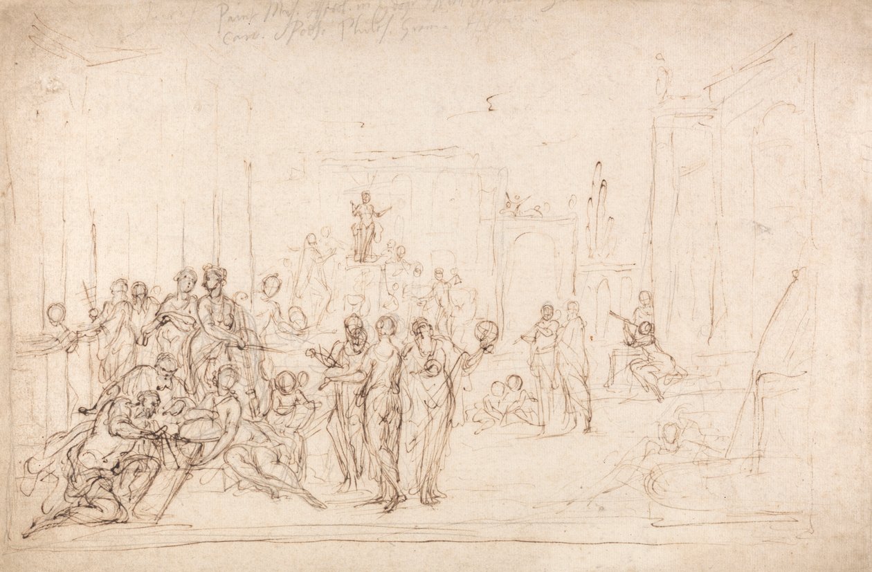 Apolo y las Musas de Sir James Thornhill