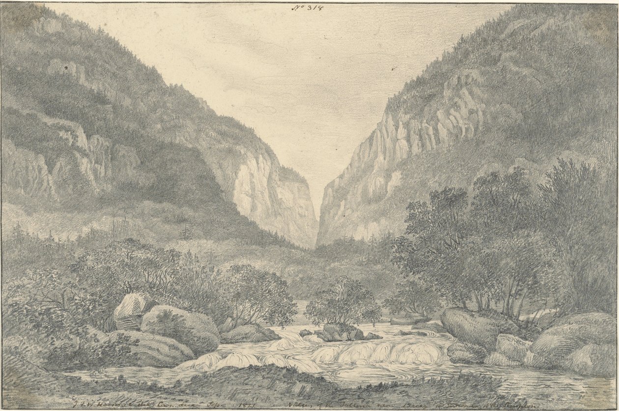 Valle de la Saltina cerca de Brieg a la entrada del Simplón de Sir John Frederick William Herschel