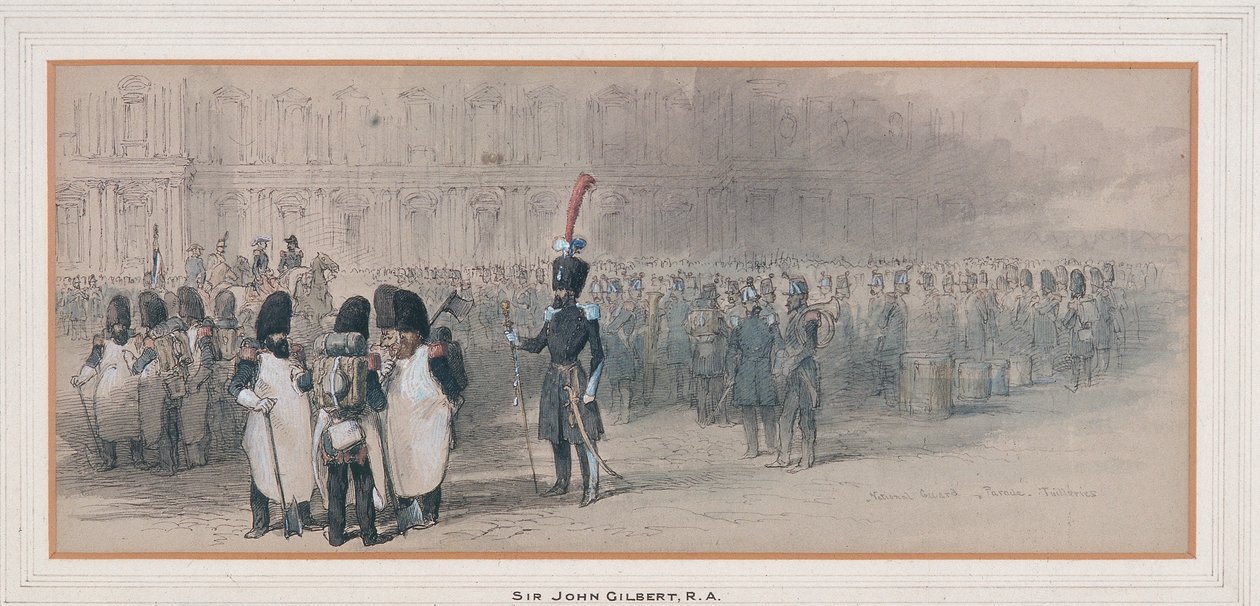 Guardia Nacional en las Tullerías, 1846 de Sir John Gilbert