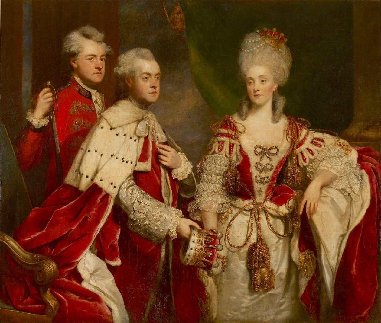 George, 2º Conde Harcourt, su esposa Elizabeth y su hermano William de Sir Joshua Reynolds