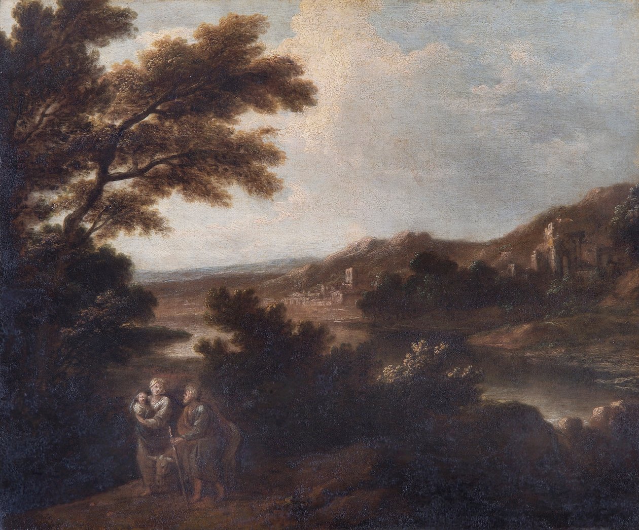 Paisaje con la huida a Egipto de Sir Joshua Reynolds