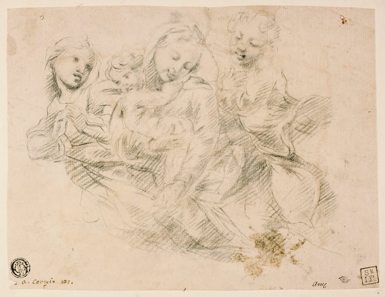 Virgen con el Niño y dos ángeles de Sir Joshua Reynolds