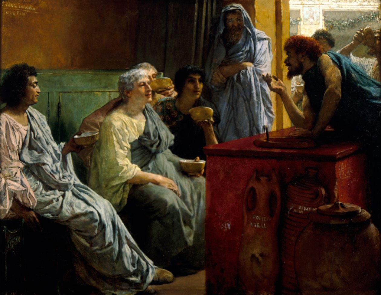 La tienda de vinos, 1869-1874 de Sir Lawrence Alma Tadema