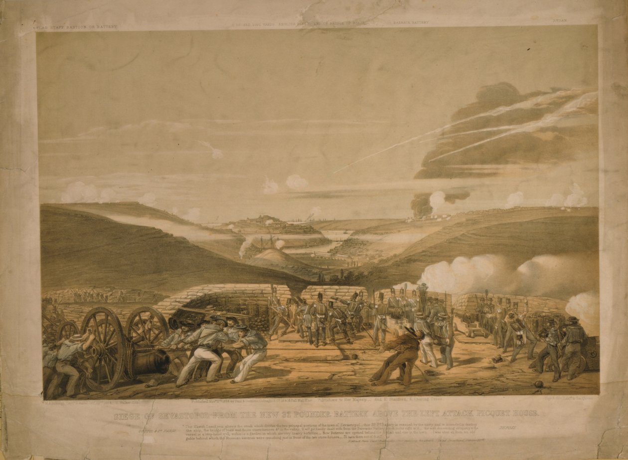 El asedio de Sebastopol, 1854 de Sir Michael Anthony Shrapnel Biddulph