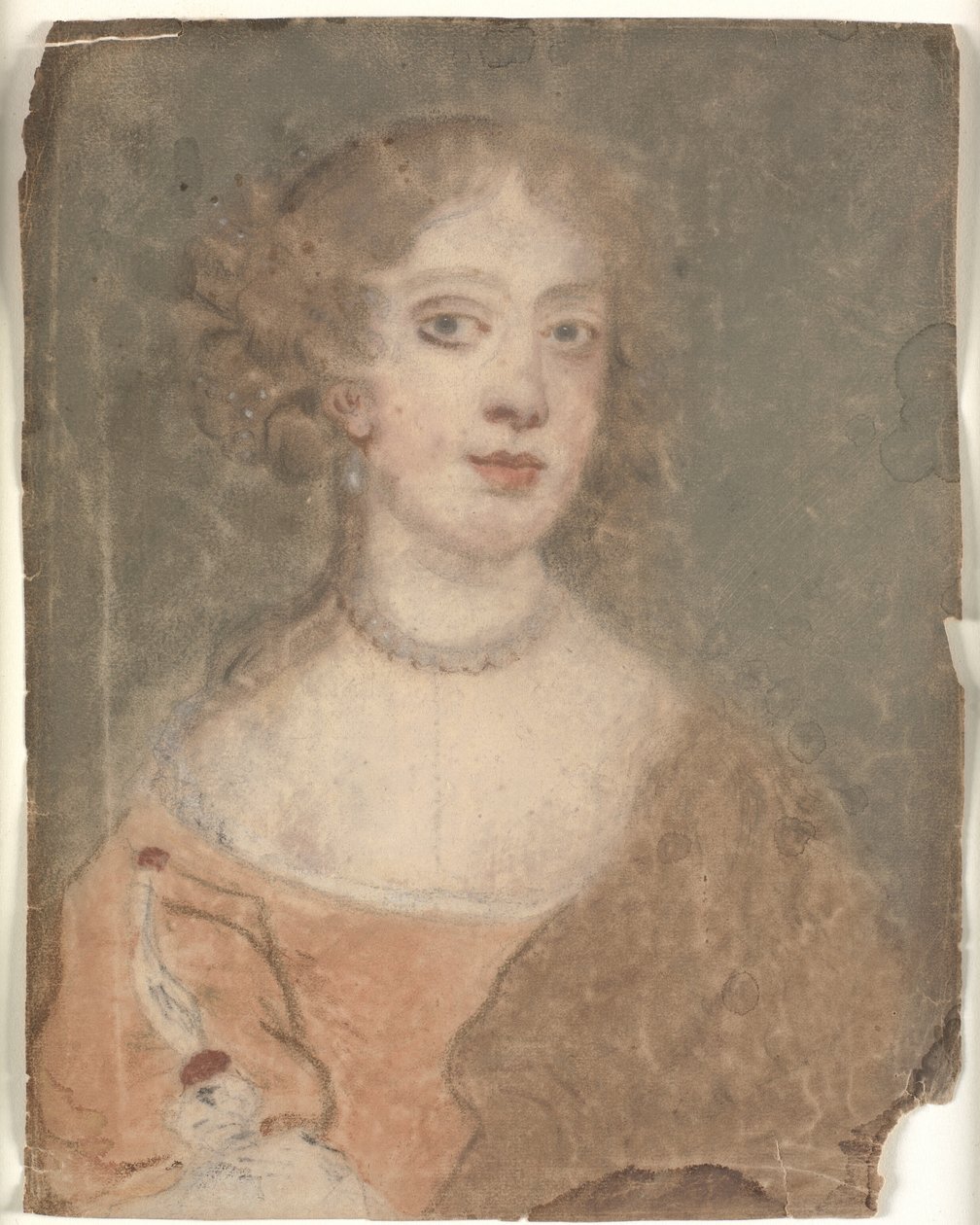 Retrato de una dama de cabeza y hombros de Sir Peter Lely