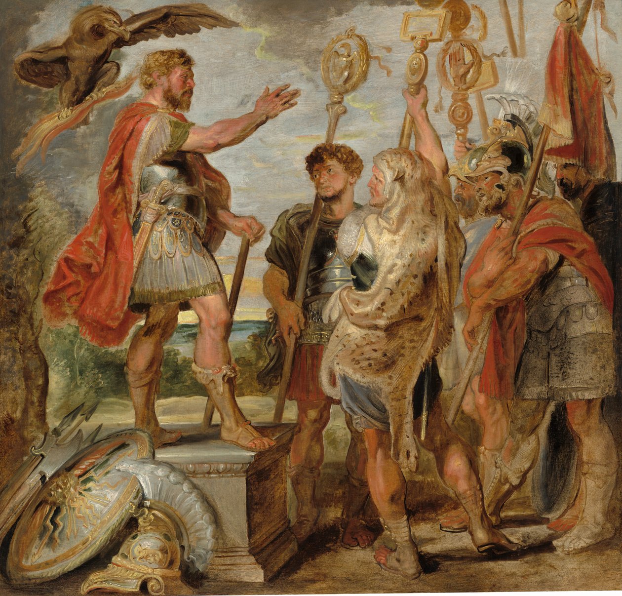 Decio Mus dirigiéndose a las legiones de Sir Peter Paul Rubens