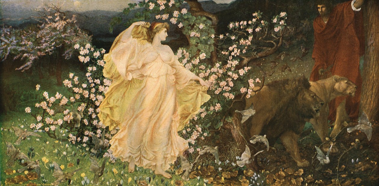 Venus y Anquises, c. 1889-1890, c. 1930 de Sir William Blake Richmond