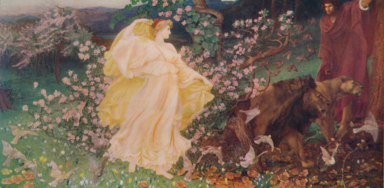 Venus y Anquises, c1889, c1915 de Sir William Blake Richmond