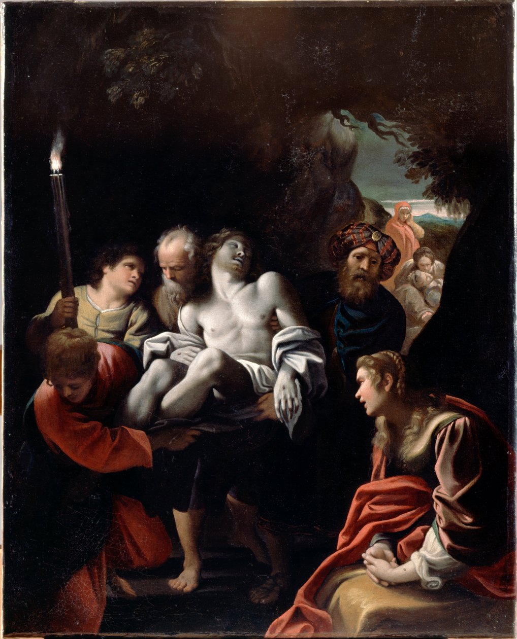 Cristo llevado al sepulcro de Sisto Badalocchio