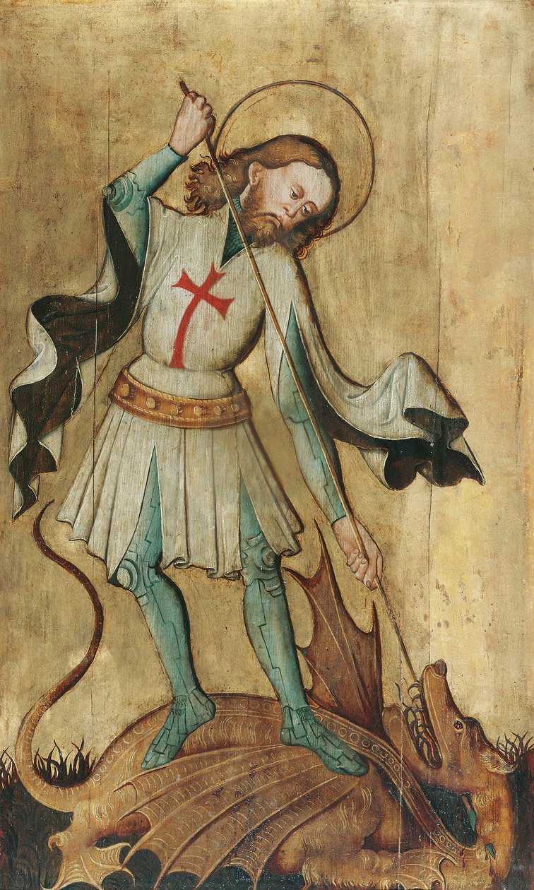 San Jorge matando al dragón de Slowakischer Maler