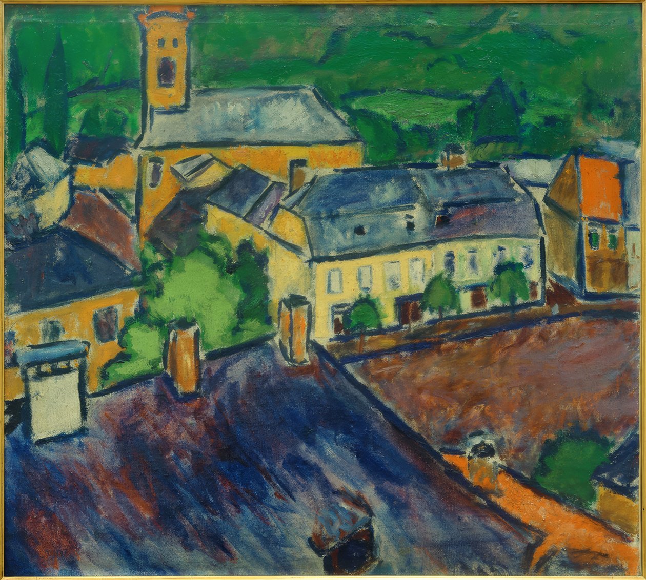 Vista de la ciudad (Nagybánya) de Sándor Galimberti
