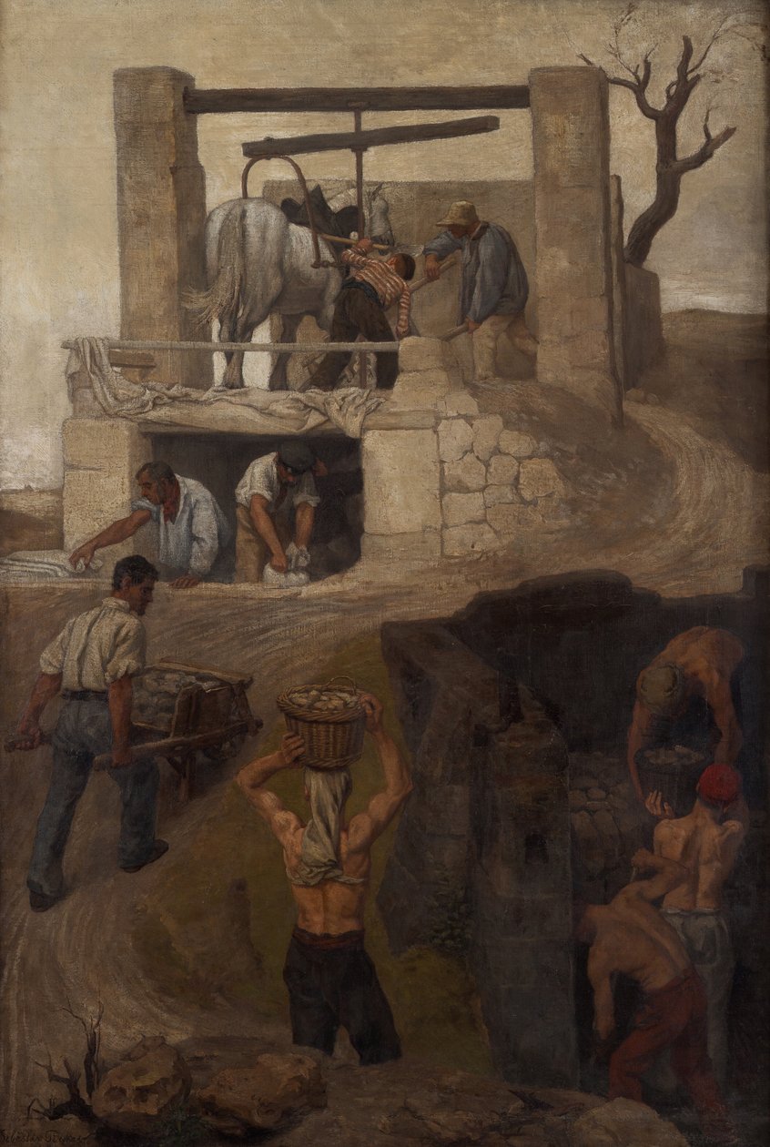 Trabajadores en Montmartre de Soběslav Pinkas