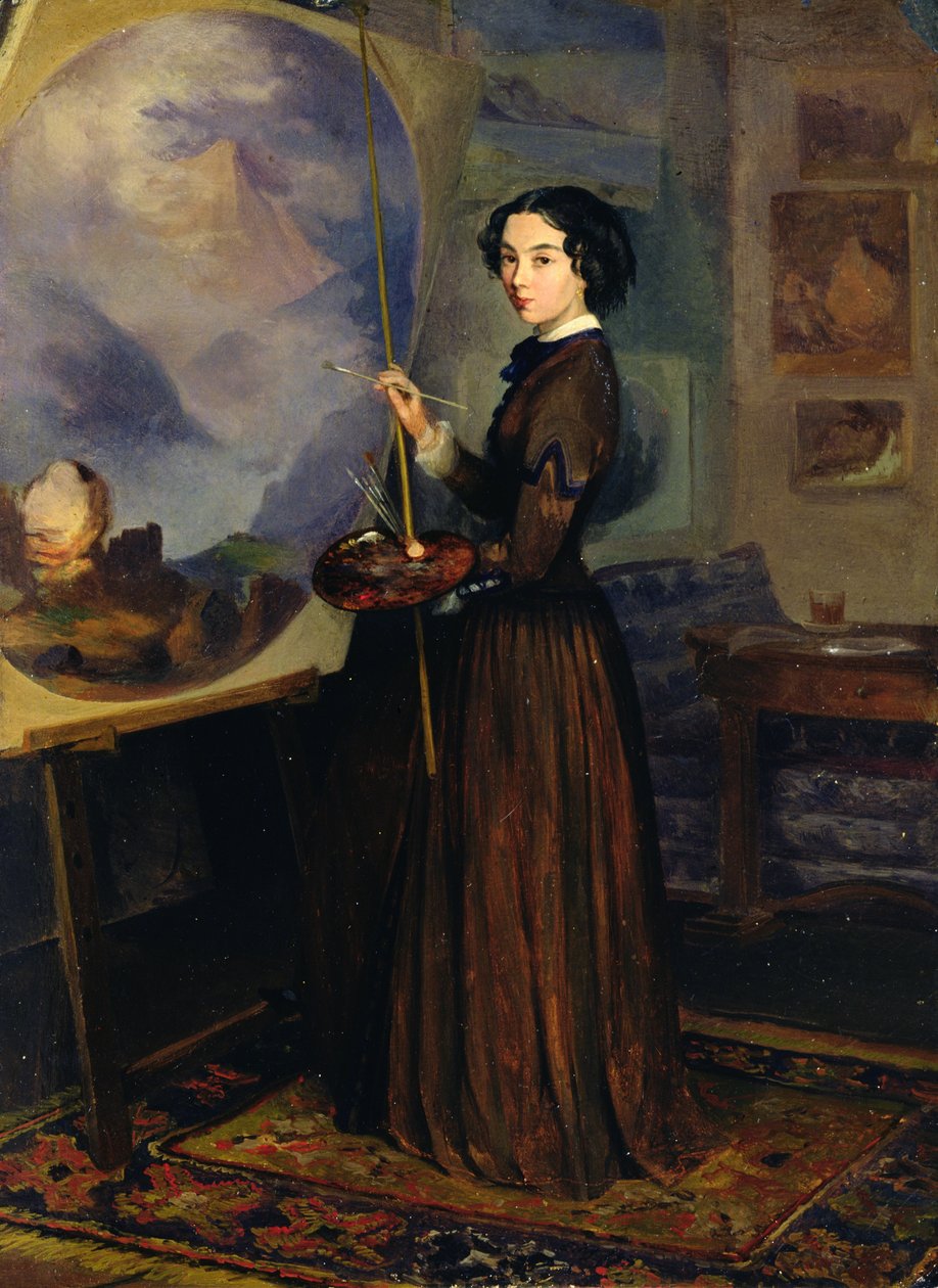 Autorretrato de Sofia Vasiyevna Sukhova Kobylina