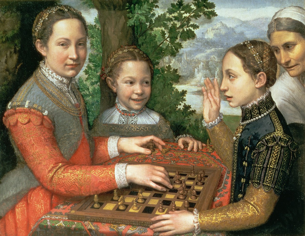 Juego de ajedrez, 1555 de Sofonisba Anguissola