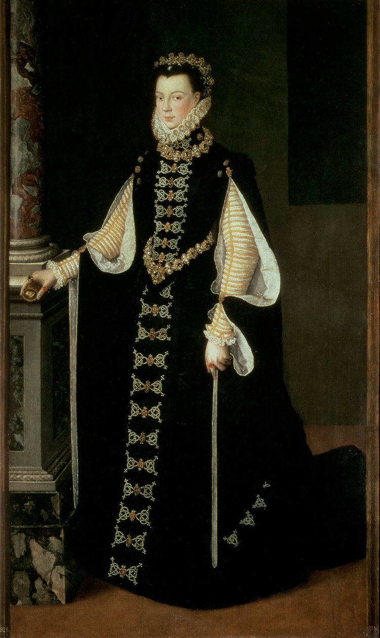 Isabel de Valois, Reina de España, esposa del Rey Felipe II de España de Sofonisba Anguissola