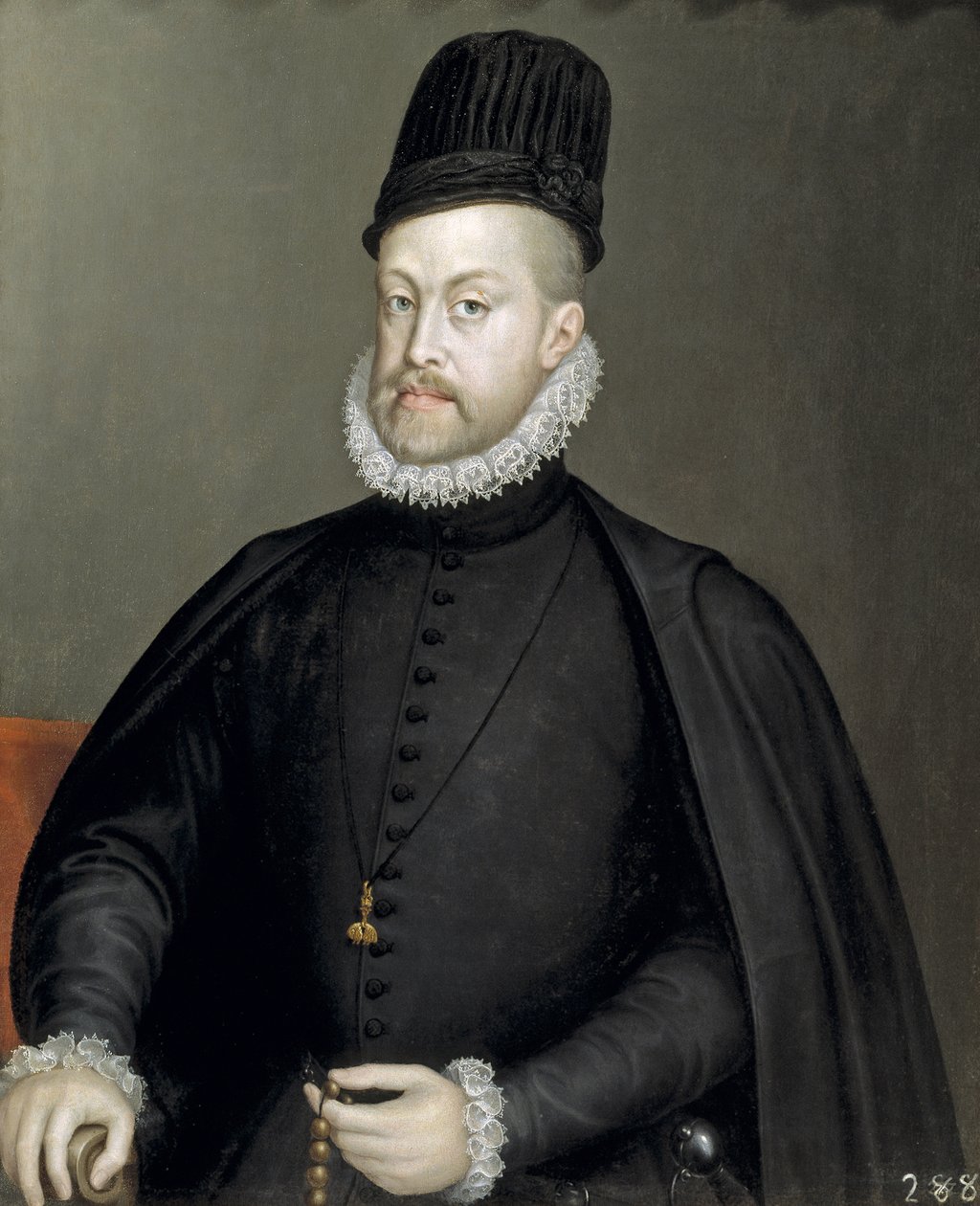 Retrato de Felipe II 1527-1598, Rey de España y Portugal, 1565 de Sofonisba Anguissola