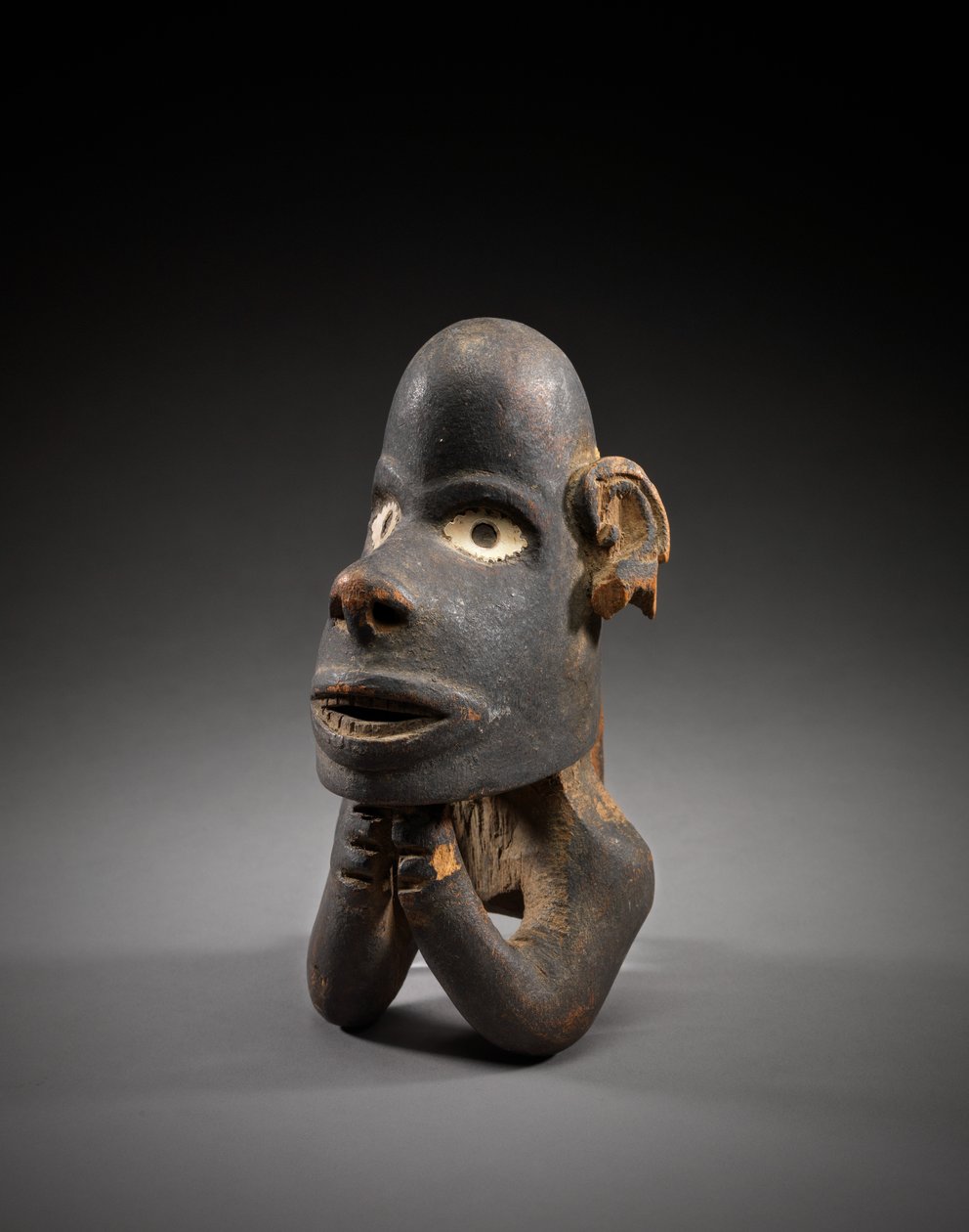 Figura de proa de canoa, nguzu nguzu, Nueva Georgia, Islas Salomón, principios a mediados de 1800 de Solomon Islander