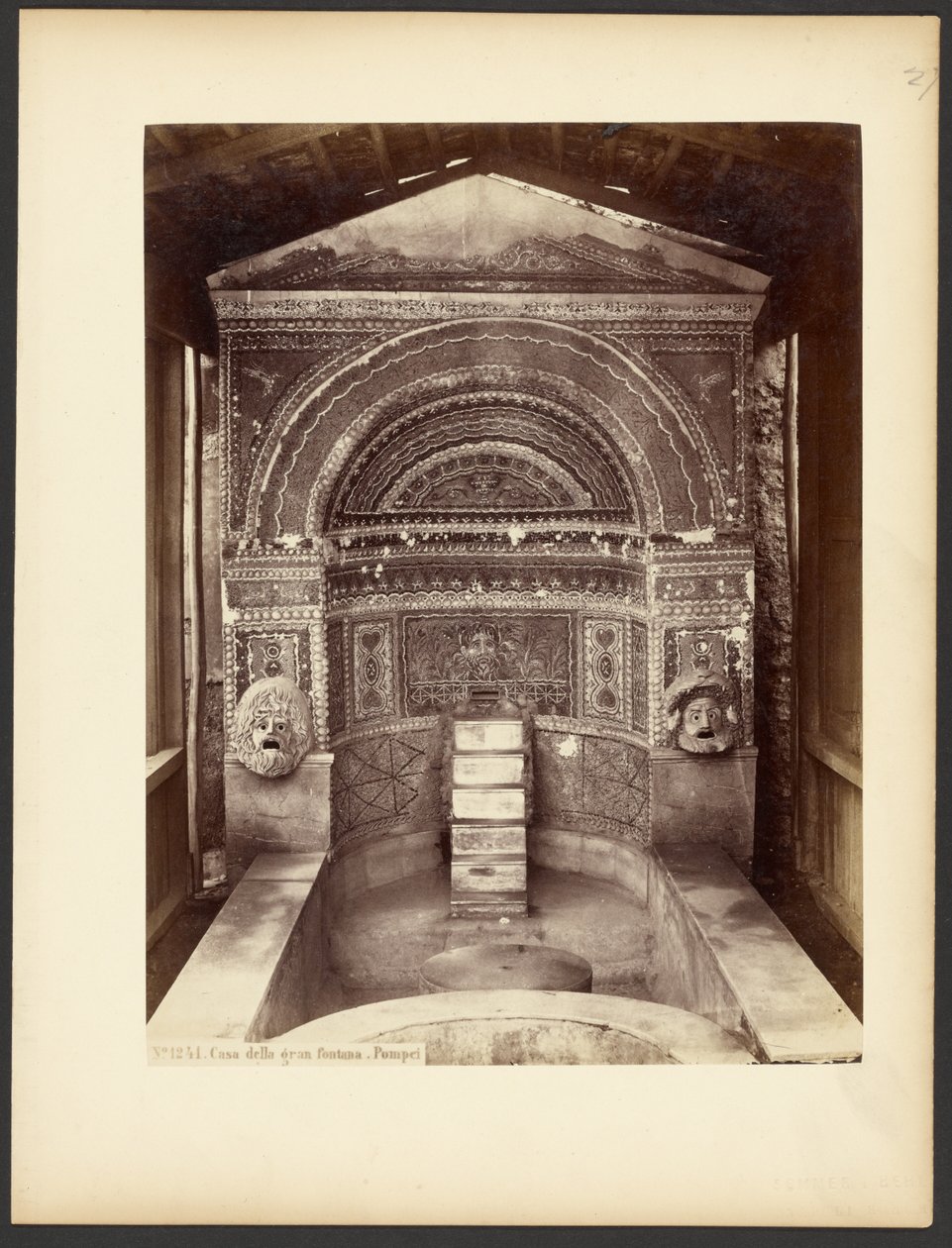 Casa de la gran fuente. Pompeya. de Sommer and Behles