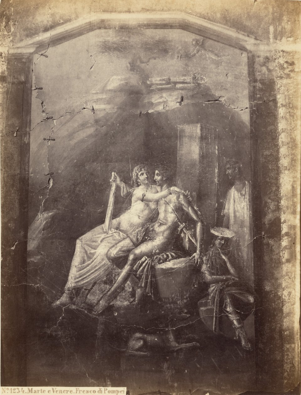 Marte y Venus. Fresco de Pompeya de Sommer and Behles