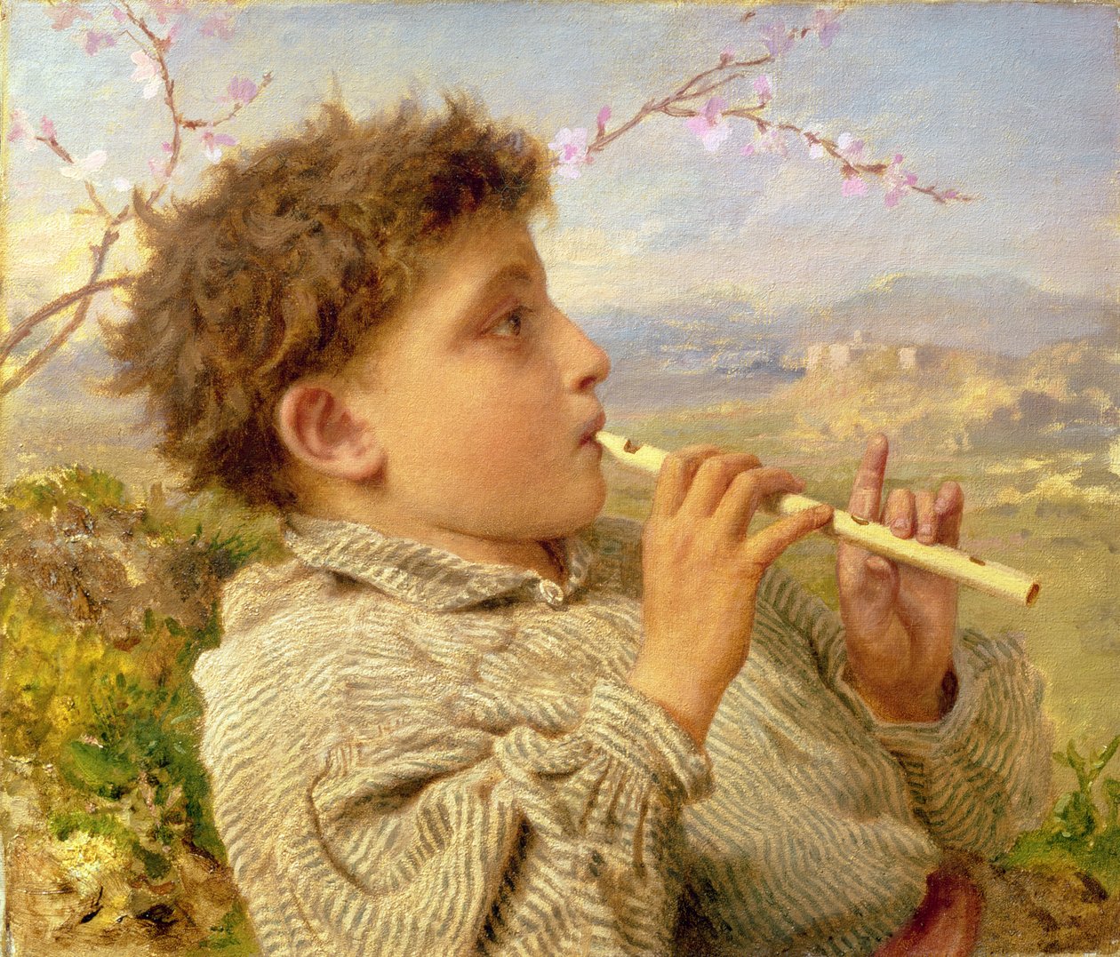 Pastor Flautista, 1881 de Sophie Gengembre Anderson