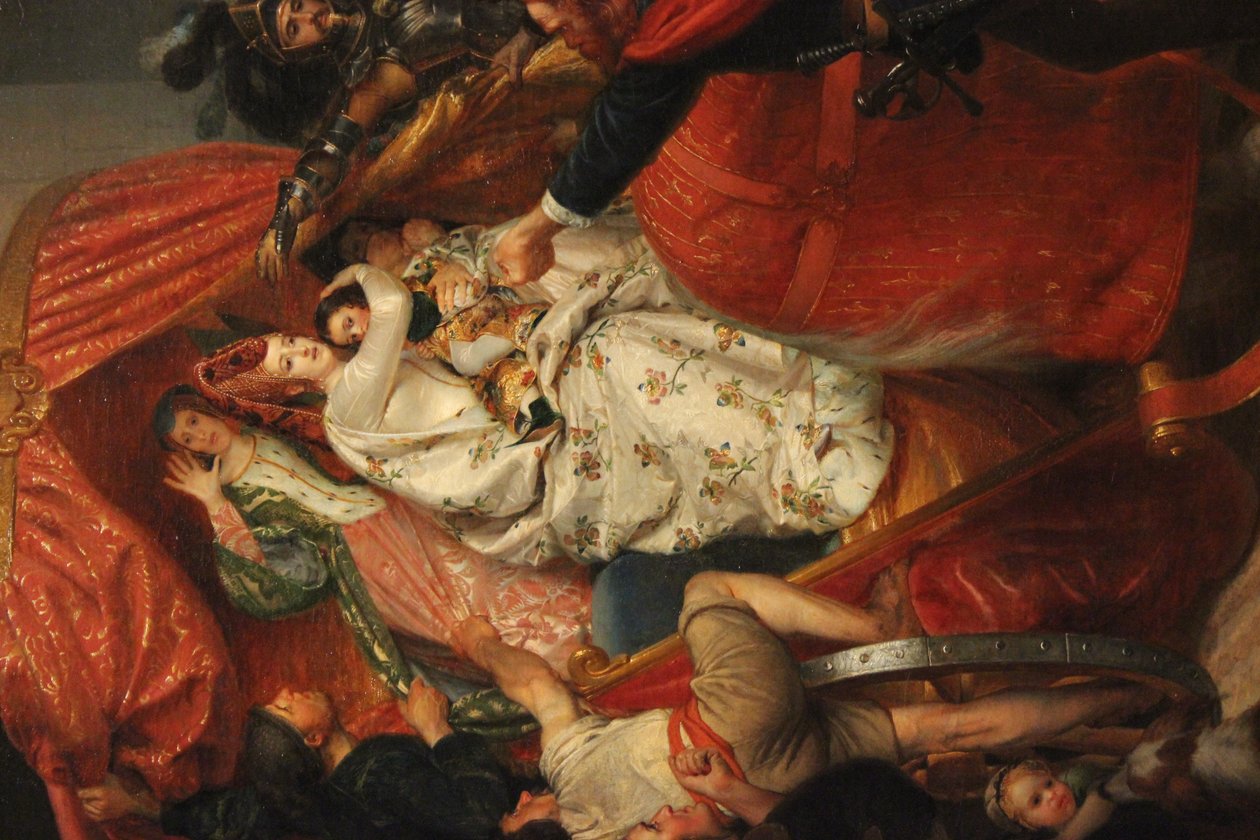 La duquesa de Borgoña detenida en las puertas de Brujas de Sophie Fremiet