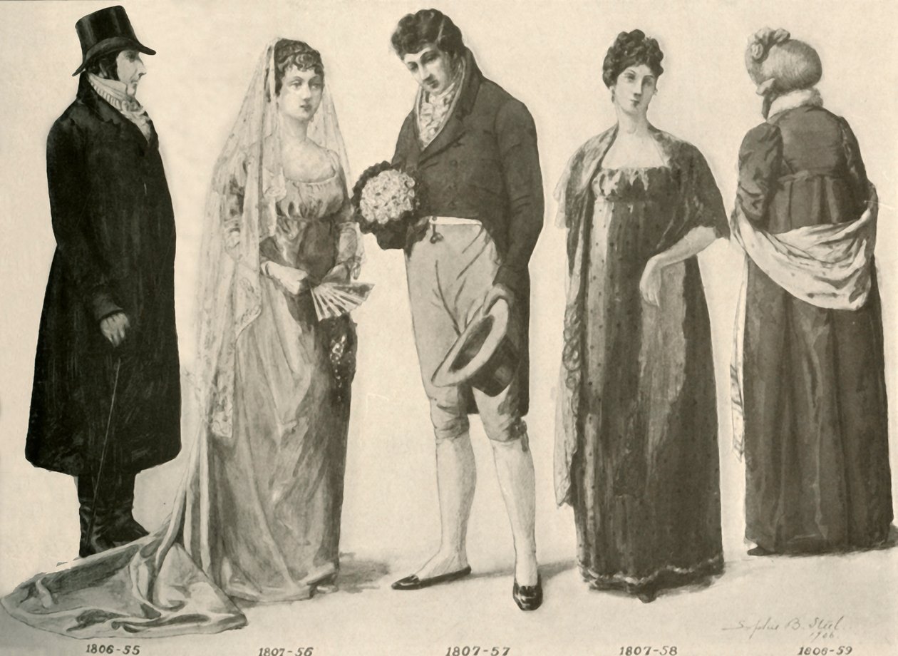 Ropa de 1800-1808, 1903, 1937 de Sophie B. Steel