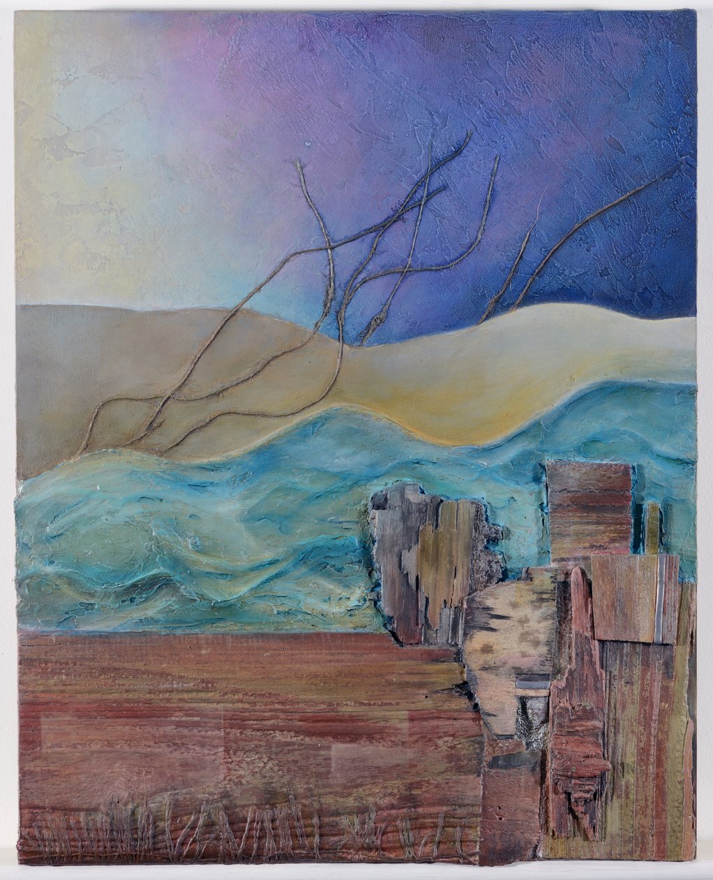 Tríptico (técnica mixta) de Sophie Hacker