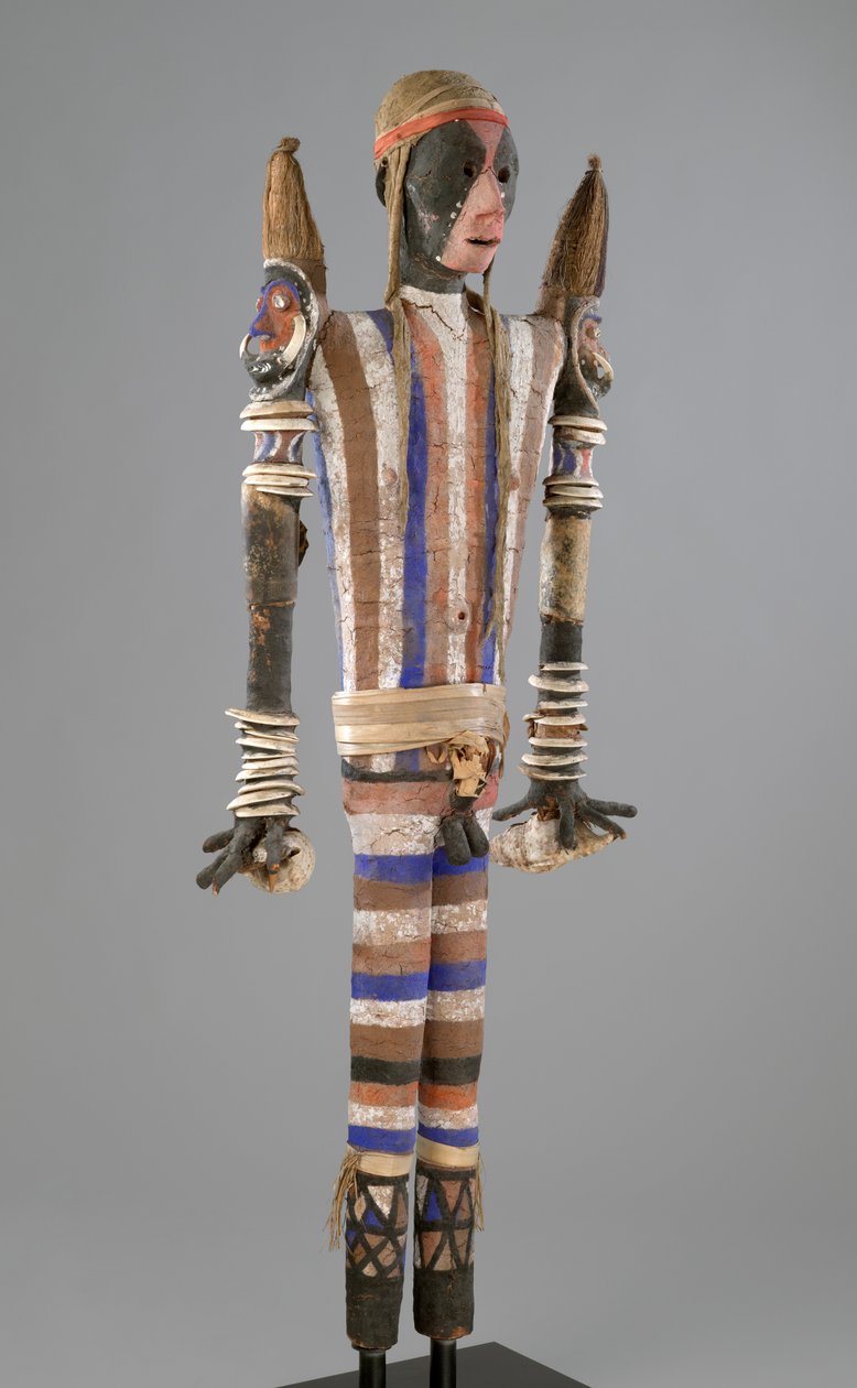 Figura de efigie Rambaramp, hecha en Malakula, Vanuatu de South Pacific