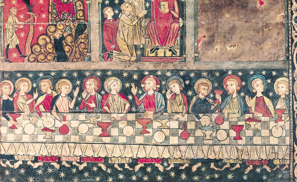 Frontal del altar de San Miguel, de la Iglesia de Sant Miquel, Siguerola (detalle) de Spanish School