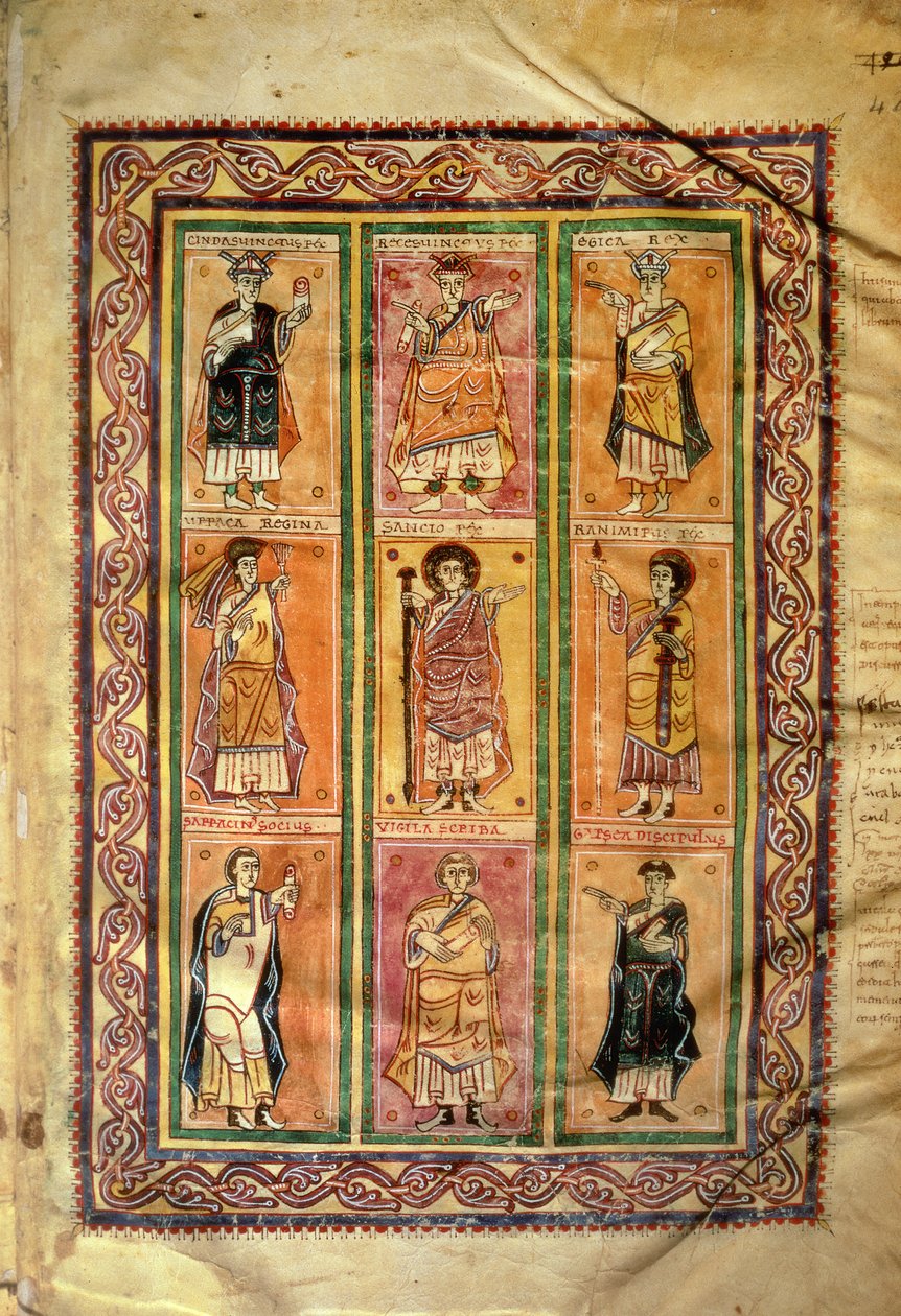 F.142 Sarracenos, del Códice Conciliar de Abelda de Spanish School