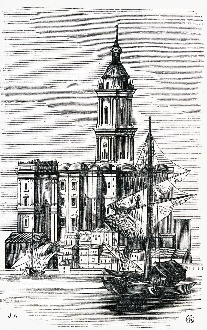 Catedral de Málaga, España, mediados de 1800 de Spanish School