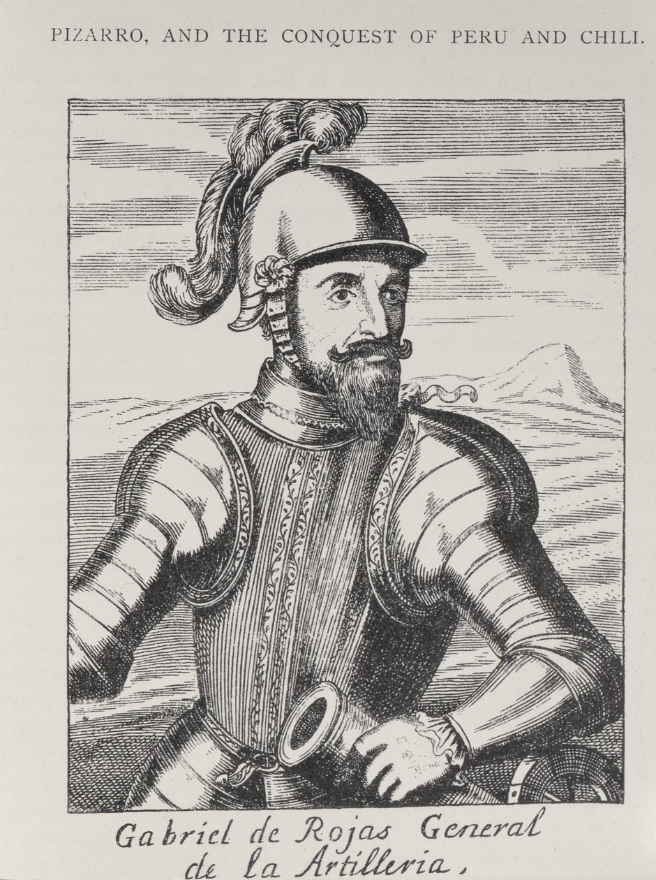 Retrato de Gabriel de Rojas, General de la Artillería, de The Narrative and Critical History of America, editado por Justin Winsor, Londres, 1886 de Spanish School