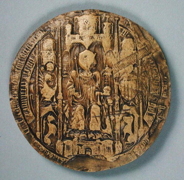 Sello de Juan II (1397-1479) Rey de Navarra de Spanish School