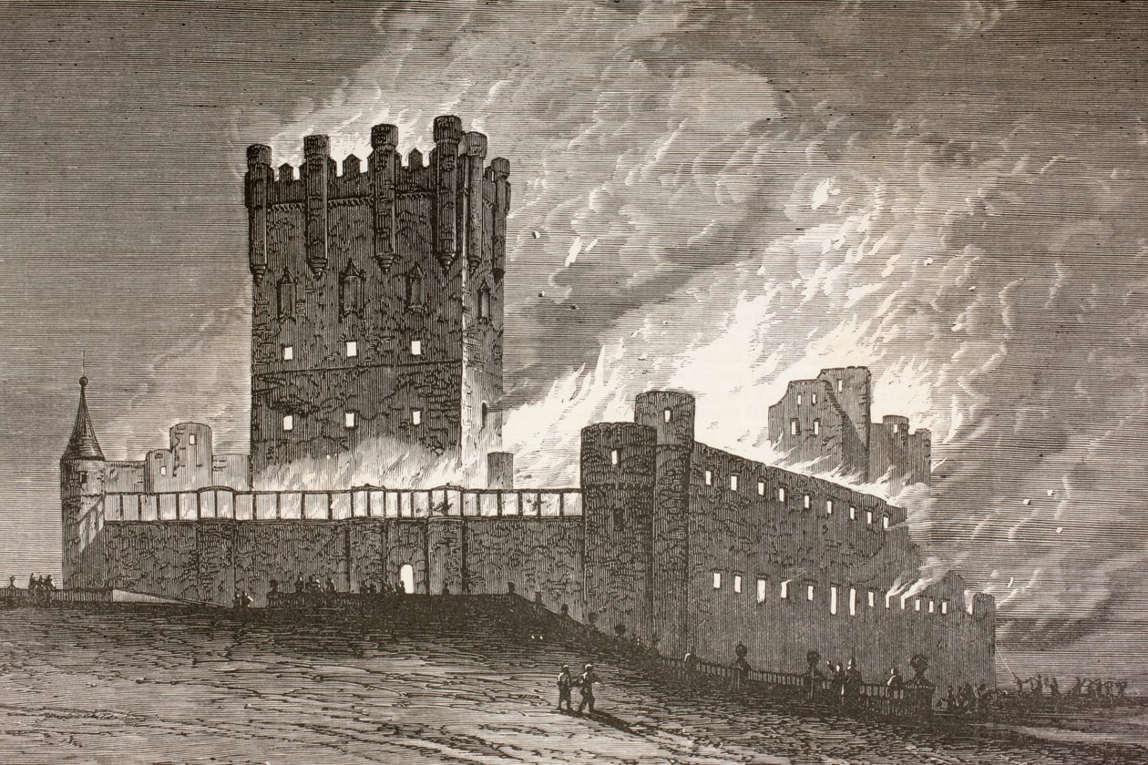 Segovia, España: el incendio en el Alcázar el 6 de marzo de 1862, de 