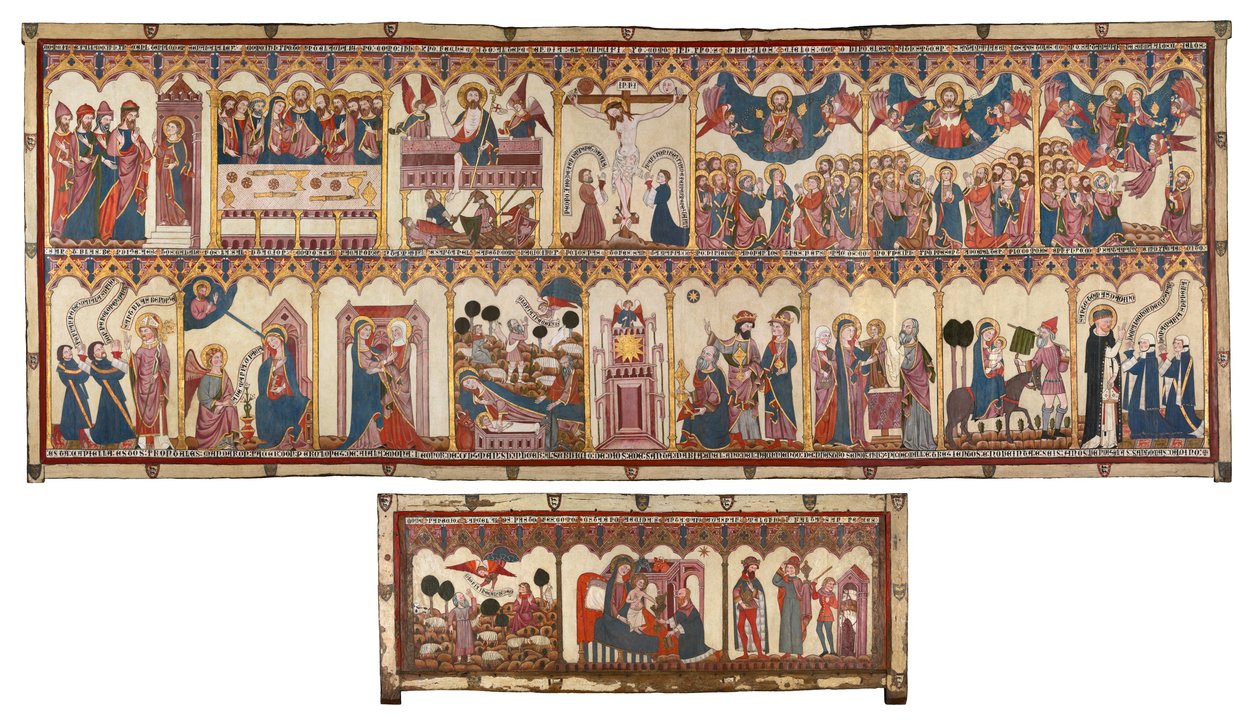 Retablo y Frontal de la Vida de Cristo y la Virgen de Spanish