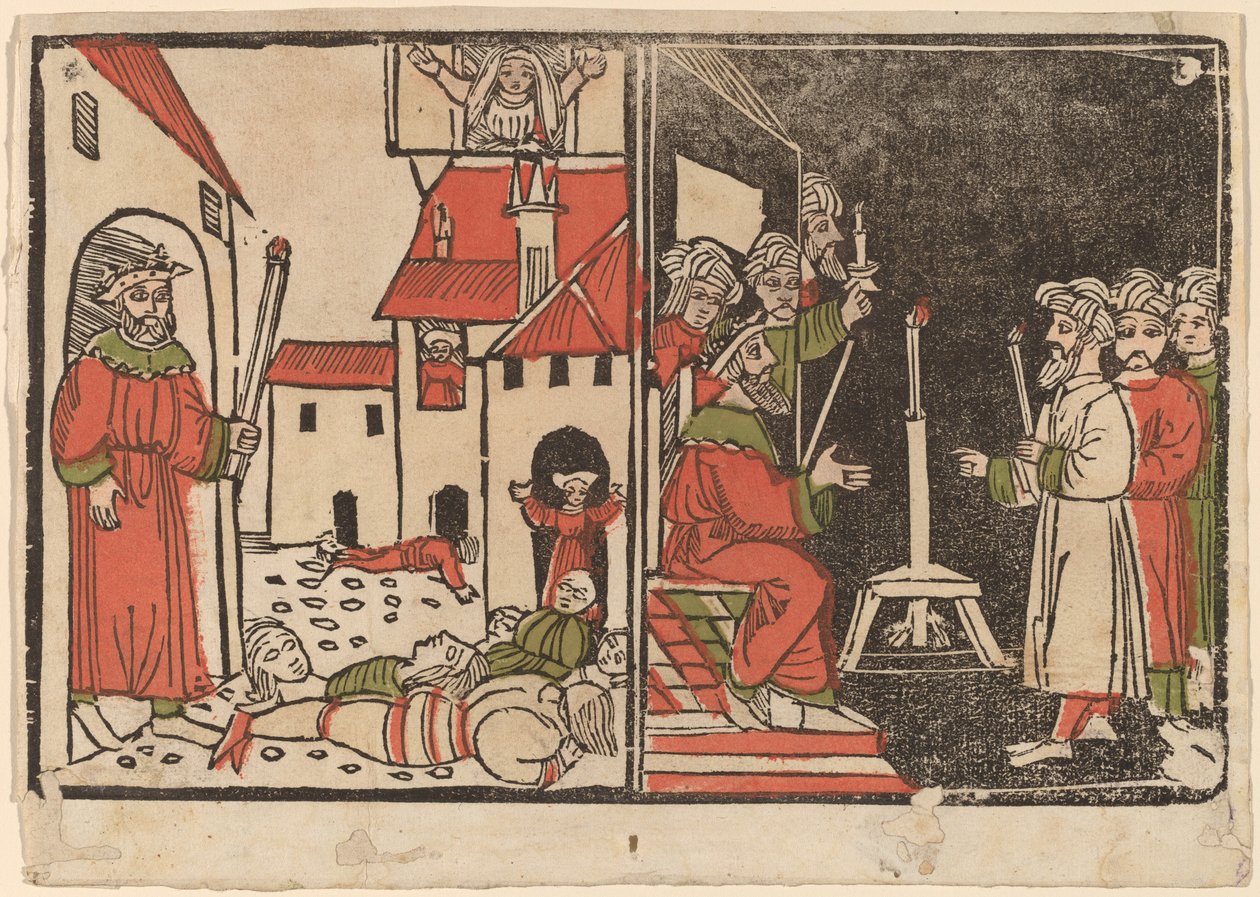 Masacre de los Primogénitos y Oscuridad Egipcia de Spanish 15th Century