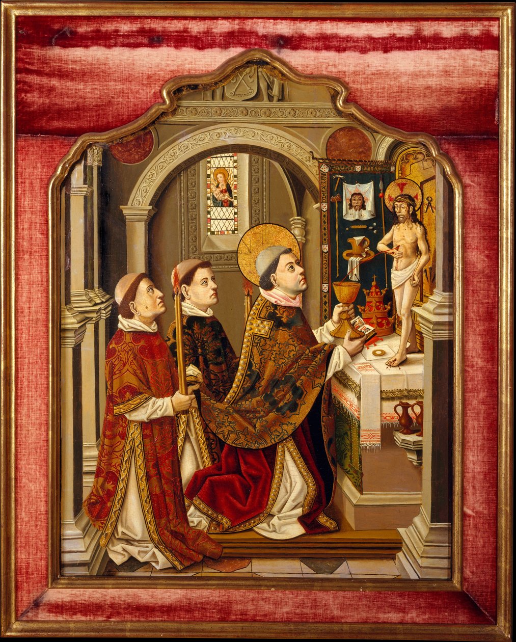 La misa de San Gregorio de Spanish Painter