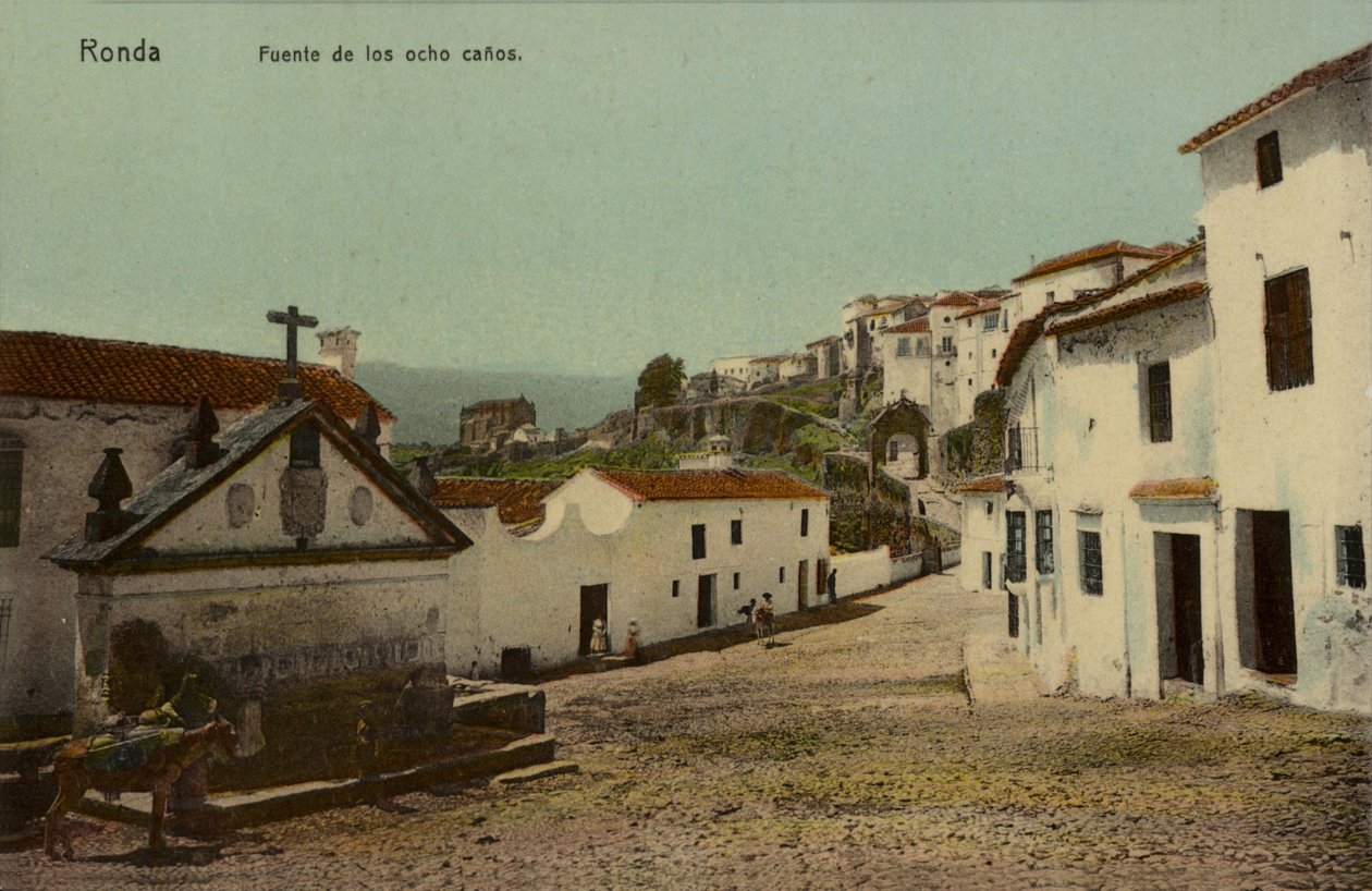 Fuente de los Ocho Caños, Ronda, España (foto en color) de Spanish Photographer