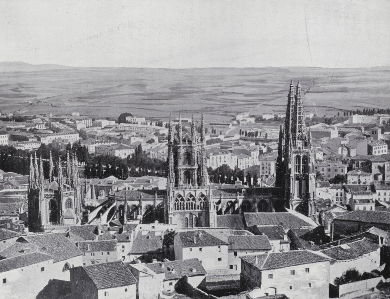 Vista general de Burgos (foto b/n) de Spanish Photographer