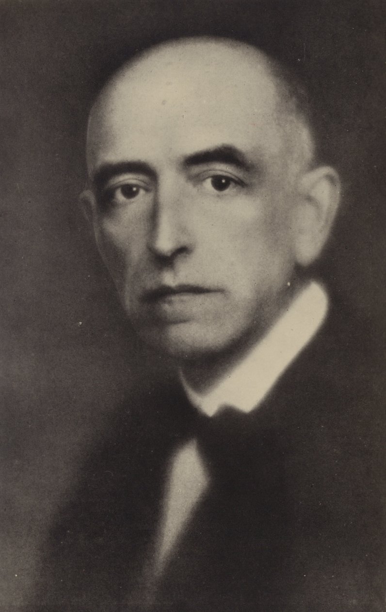 Manuel de Falla, compositor español (1876-1946) (fotografía en blanco y negro) de Spanish Photographer
