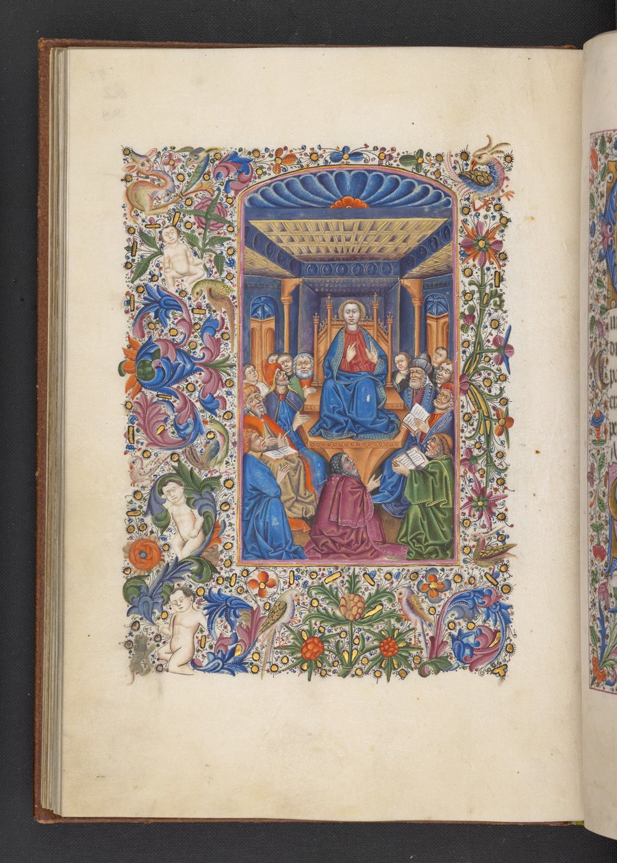 Agregar MS 50004 f.53v Cristo entre los doctores, de un 
