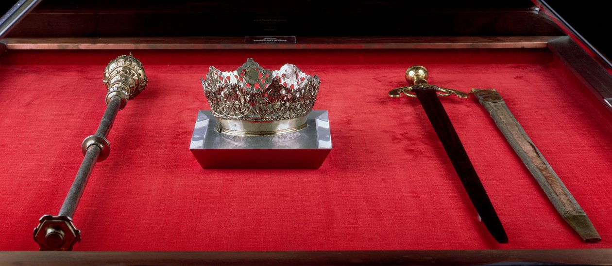 Corona, cetro y espada pertenecientes a Isabel de Castilla (1451-1504) de Spanish School