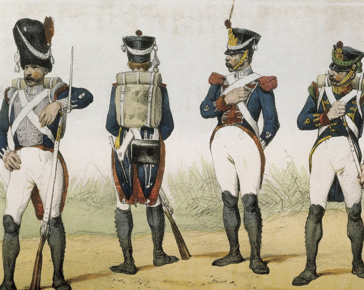 DE SOTTO, Serafin Maria, Conde de Clonard (1793 - 1862). Historia organica de las armas de Infanteria y Caballeria espanolas. 1851 - 1859. Infantería durante el reinado de Fernando VII de España. Granaderos, fusileros, sargentos y cazadores (1815-1820). Gr de Spanish School