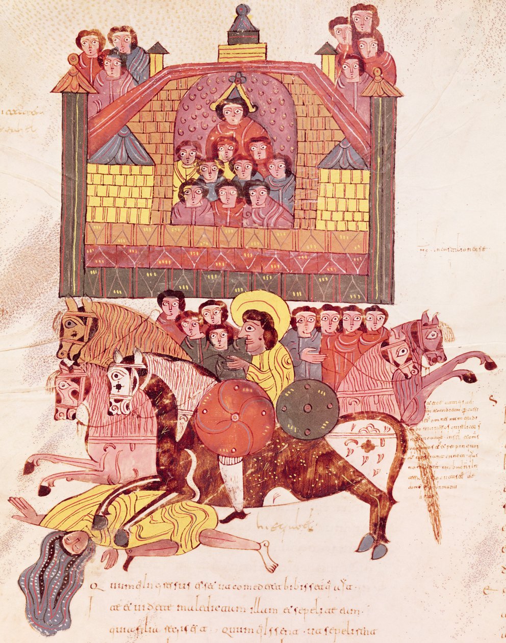 Muerte de Jezabel, de la Biblia Mozárabe de Spanish School