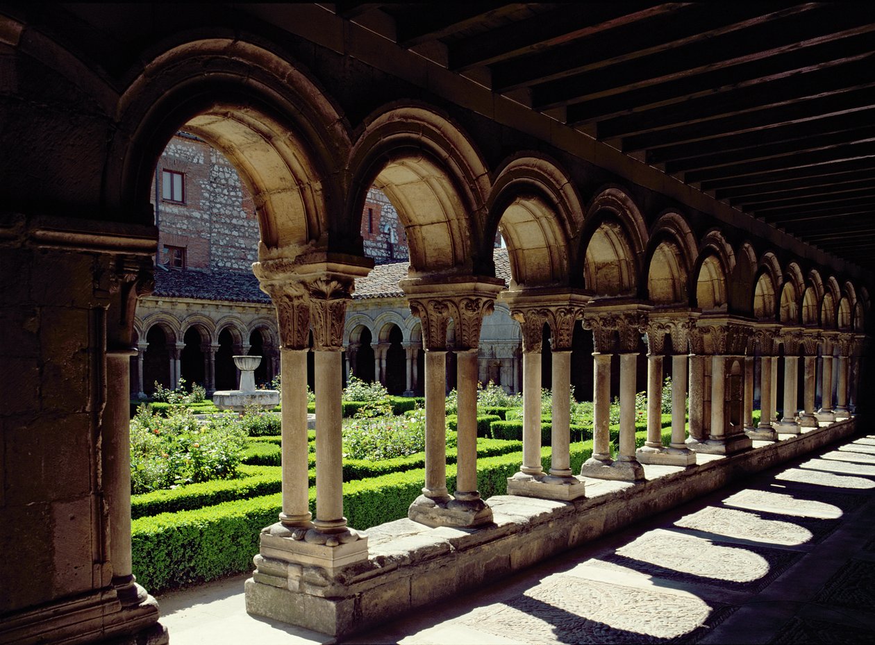 Claustro del jardín en el Monasterio de Las Huelgas, c.1180 de Spanish School