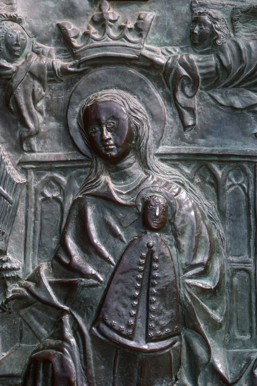 Madonna y Niño (detalle) de Spanish School