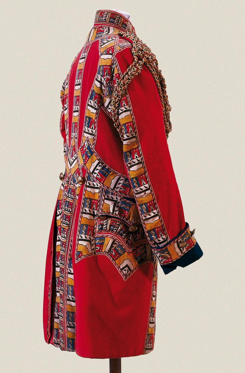 Chaqueta de hombre usada durante la segunda mitad del siglo XVIII, Barcelona. Museo de Ropa y Textil de Spanish School