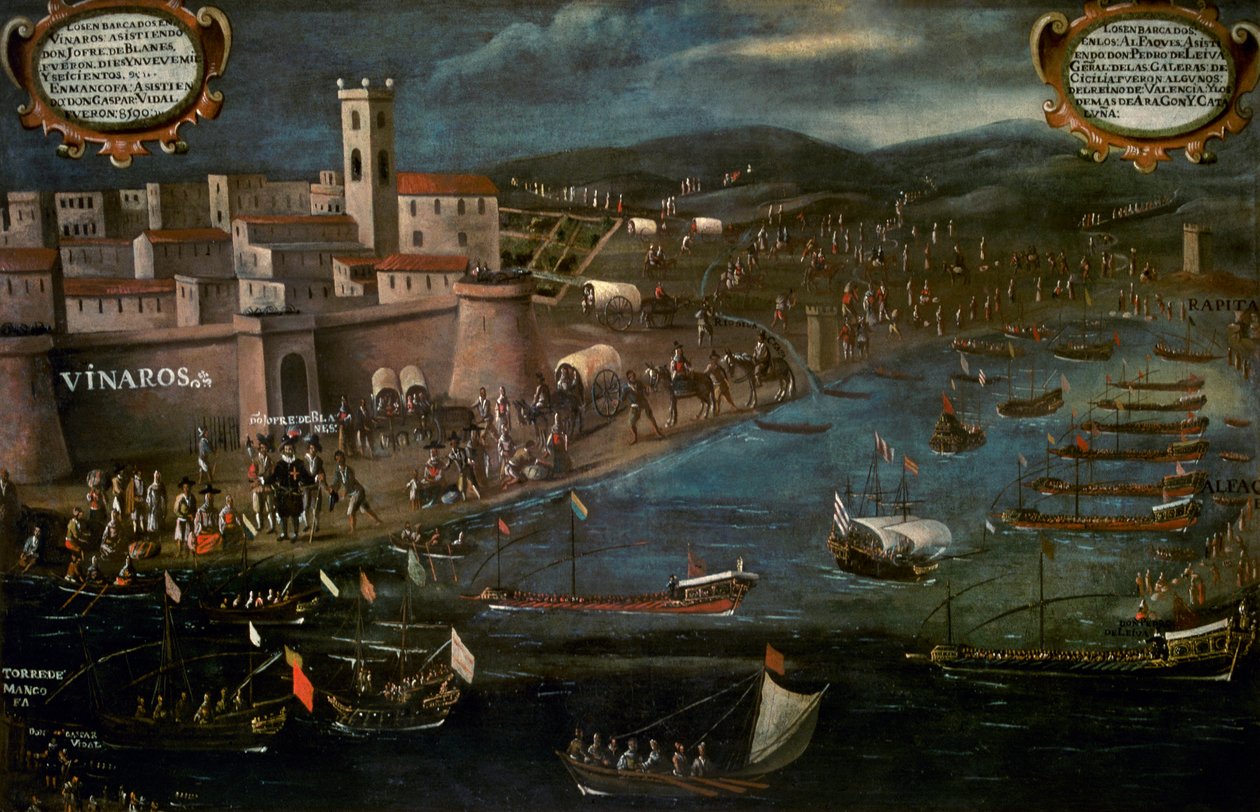 Barco árabe en el Grao de Vinaroz de Spanish School