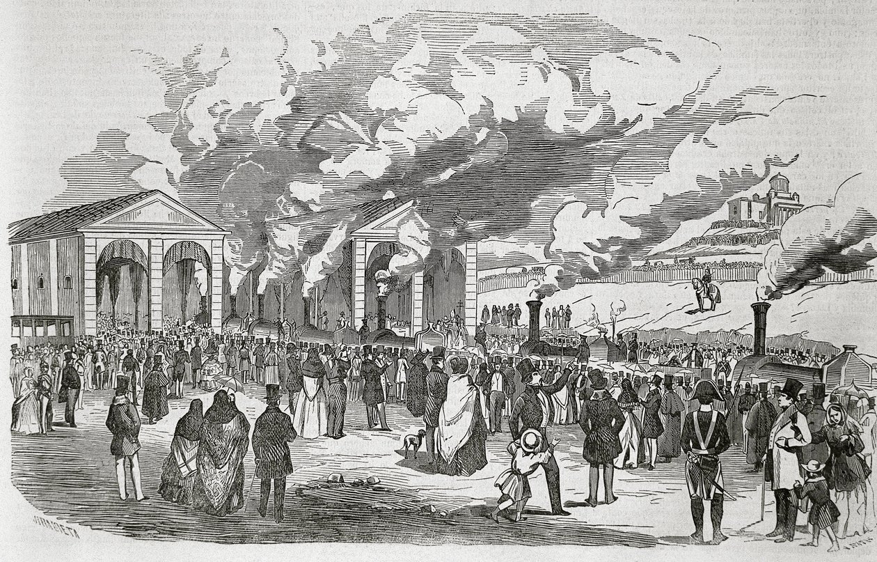 Inauguración de la línea ferroviaria Madrid-Aranjuez, 9 de febrero de Spanish School